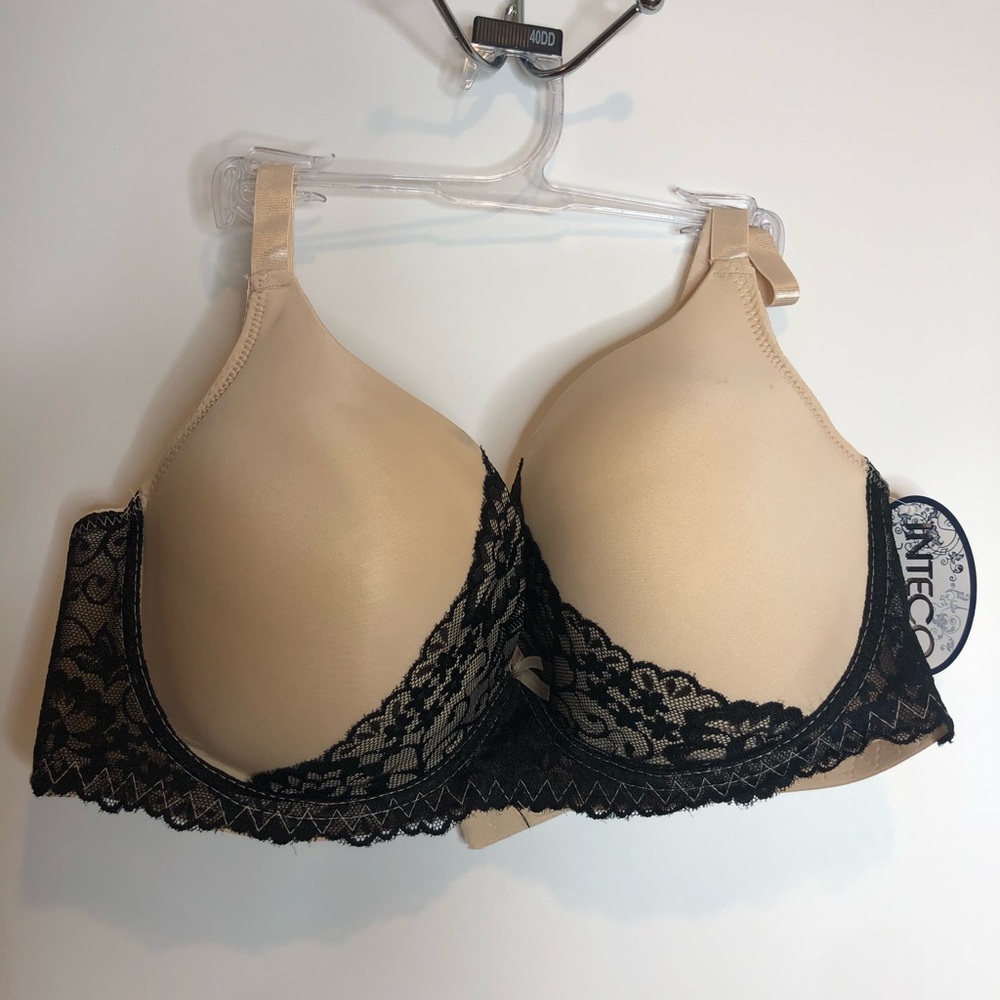 NWT Inteco Underwire Padded Bra PLUS SIZE